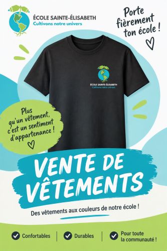 Vente d'articles promotionnels - Logo école